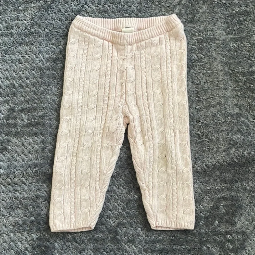 OshKosh B'gosh Pink Knit Hooded Jacket and Pants Set 6-9months